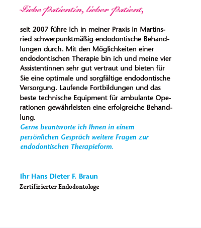 Zertifizierter Endodontologe